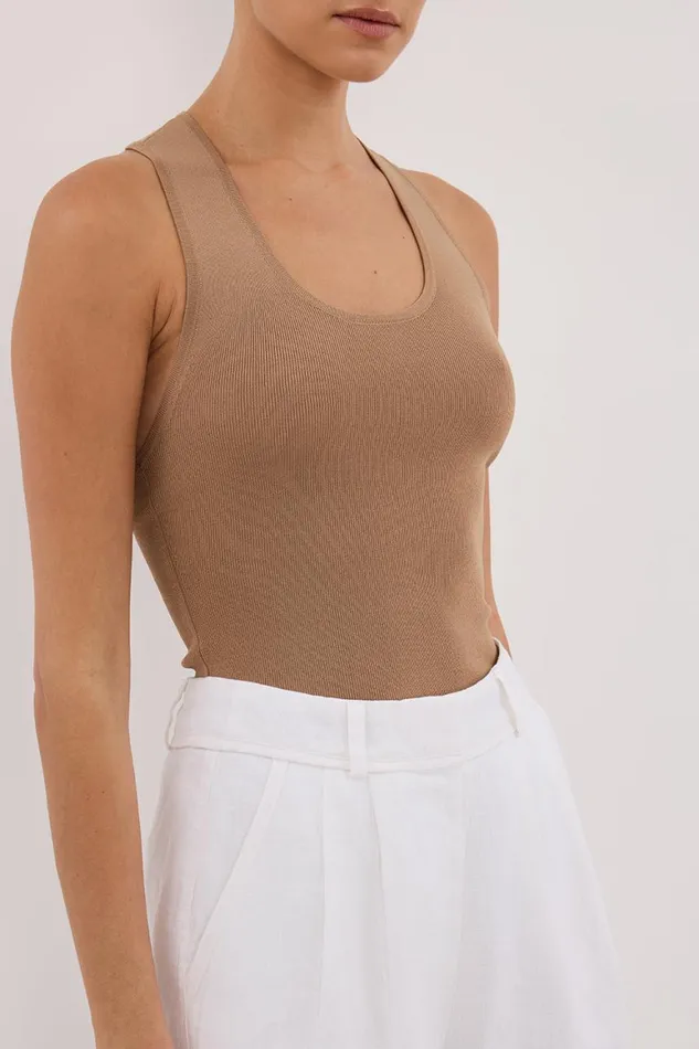 DISSH Knitted DEVIN TAN RACER KNIT TANK 8211 Women