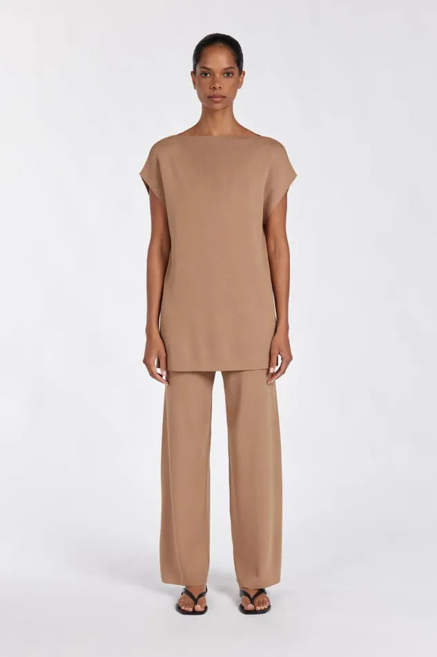 DISSH Knitted MABLE TAN LONGLINE KNIT TOP 8211 Women