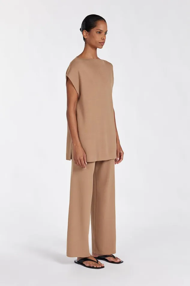 DISSH Knitted MABLE TAN LONGLINE KNIT TOP 8211 Women