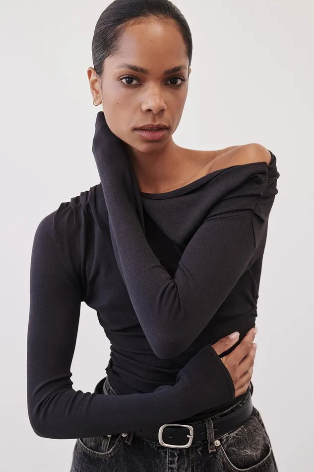 DISSH Long Sleeved ENZO BITTER CHOC TOP 8211 Women