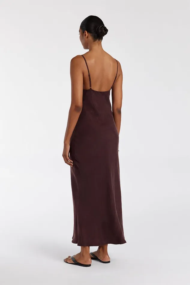 DISSH Midi Dresses LIAM CURRANT CUPRO SLIP MIDI DRESS 8211 Women