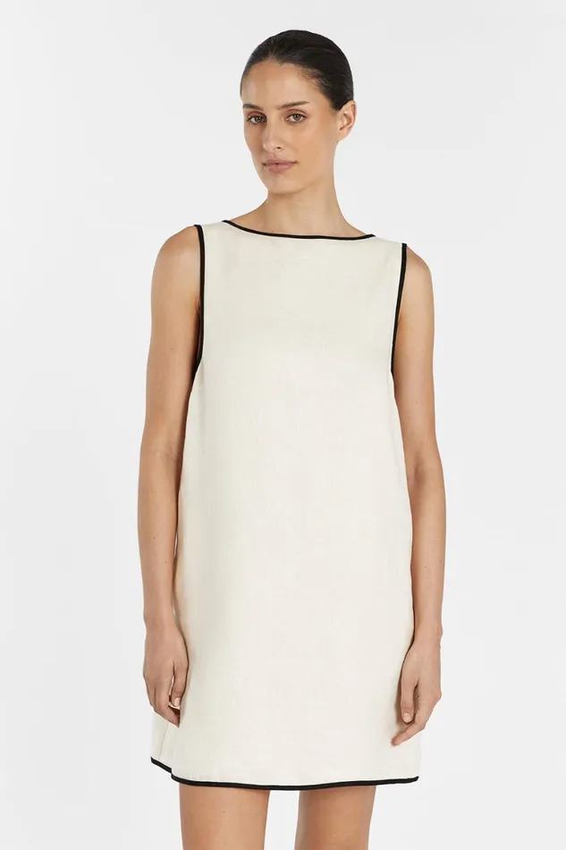 DISSH Mini Dresses VON CREAM LINEN MINI DRESS 8211 Women