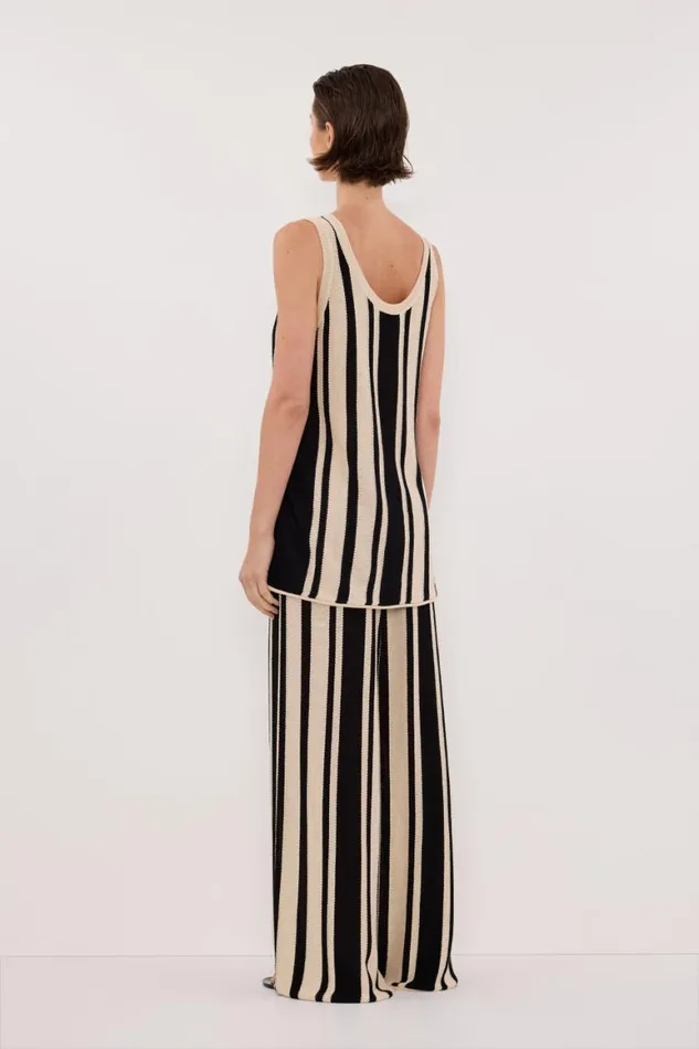 DISSH Pants DELPHI STRIPE WIDE LEG KNIT PANT 8211 Women