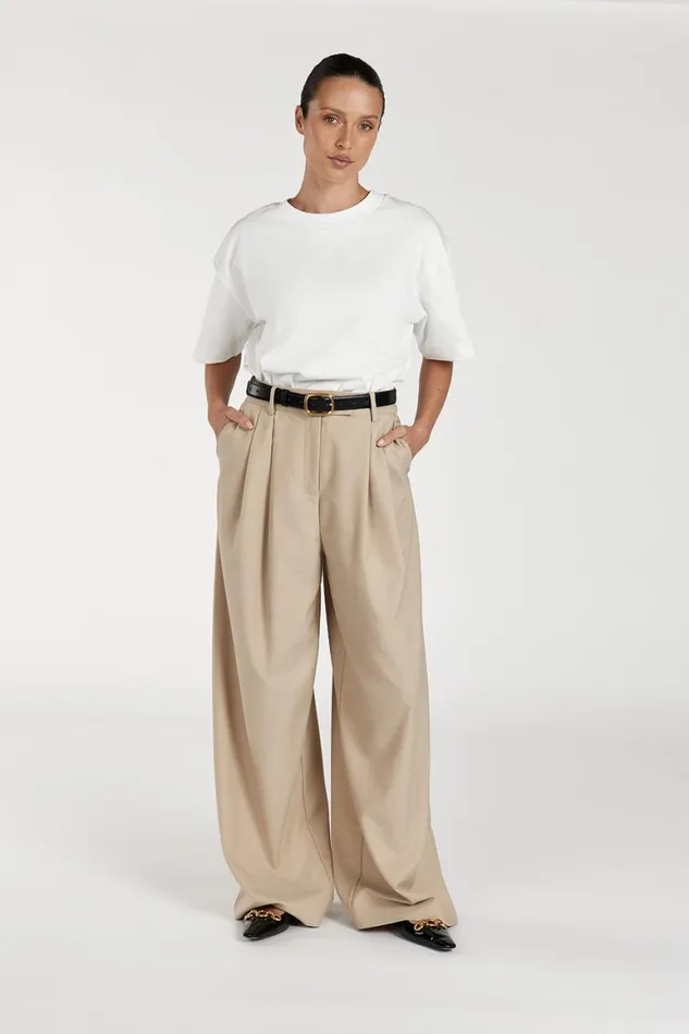 DISSH Pants LOUIE NATURAL WIDE LEG PANT 8211 Women