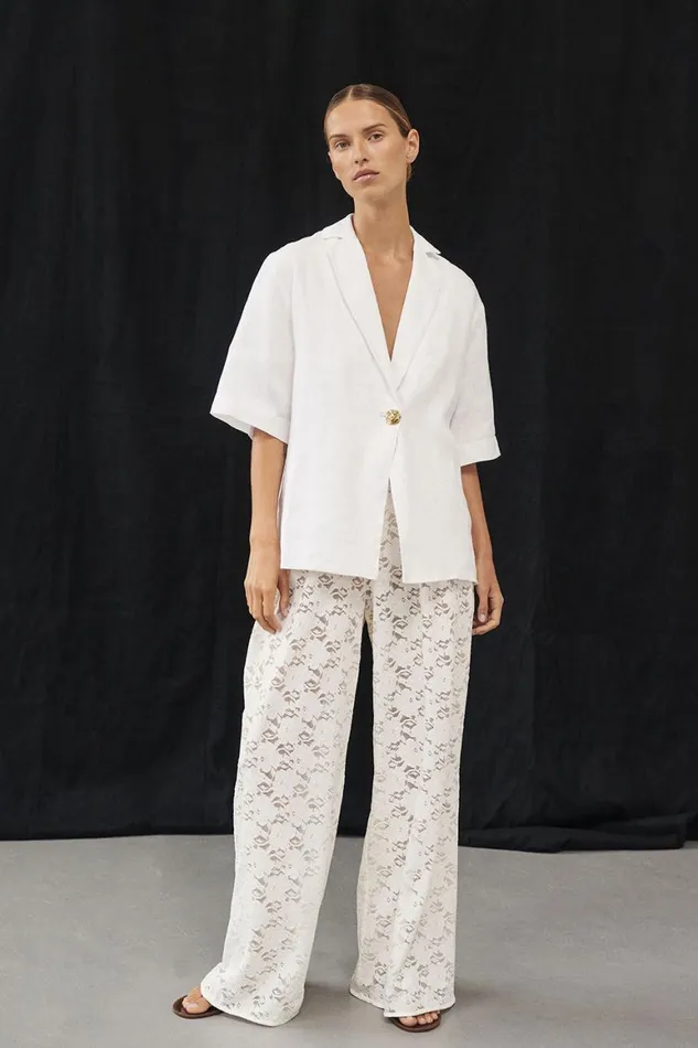 DISSH Pants LOULA WHITE LACE PANT 8211 Women