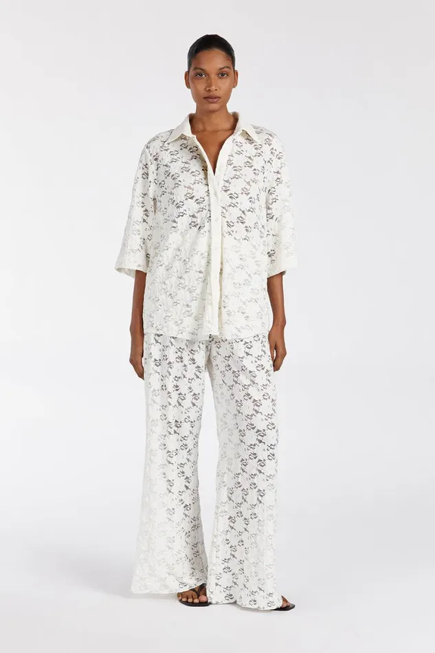 DISSH Pants LOULA WHITE LACE PANT 8211 Women