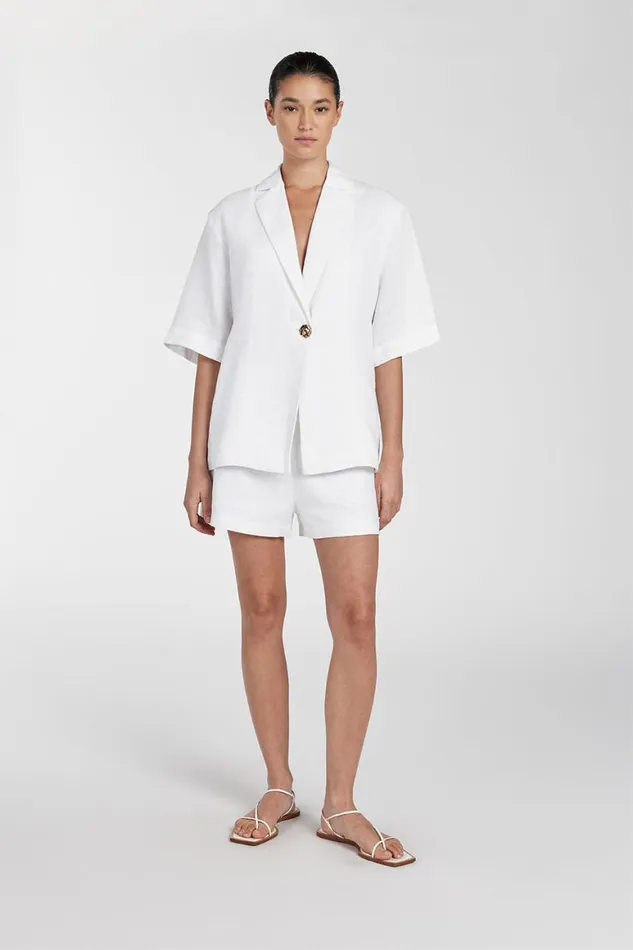 DISSH Shorts CORY WHITE LINEN SHORT 8211 Women