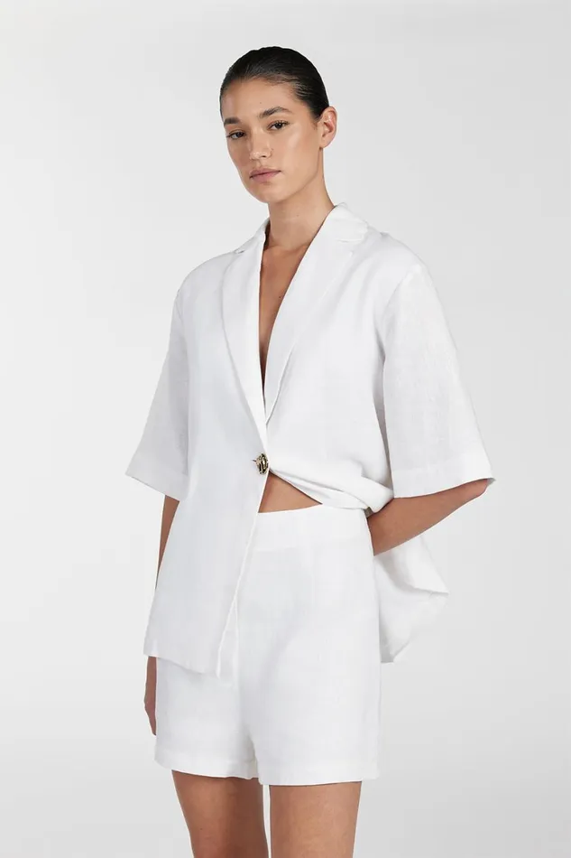 DISSH Shorts CORY WHITE LINEN SHORT 8211 Women