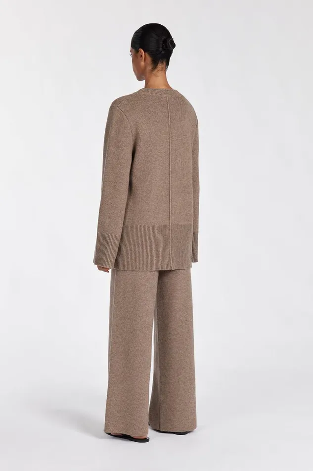 DISSH Sweaters CLEMENCE CHOC MARLE KNIT JUMPER 8211 Women