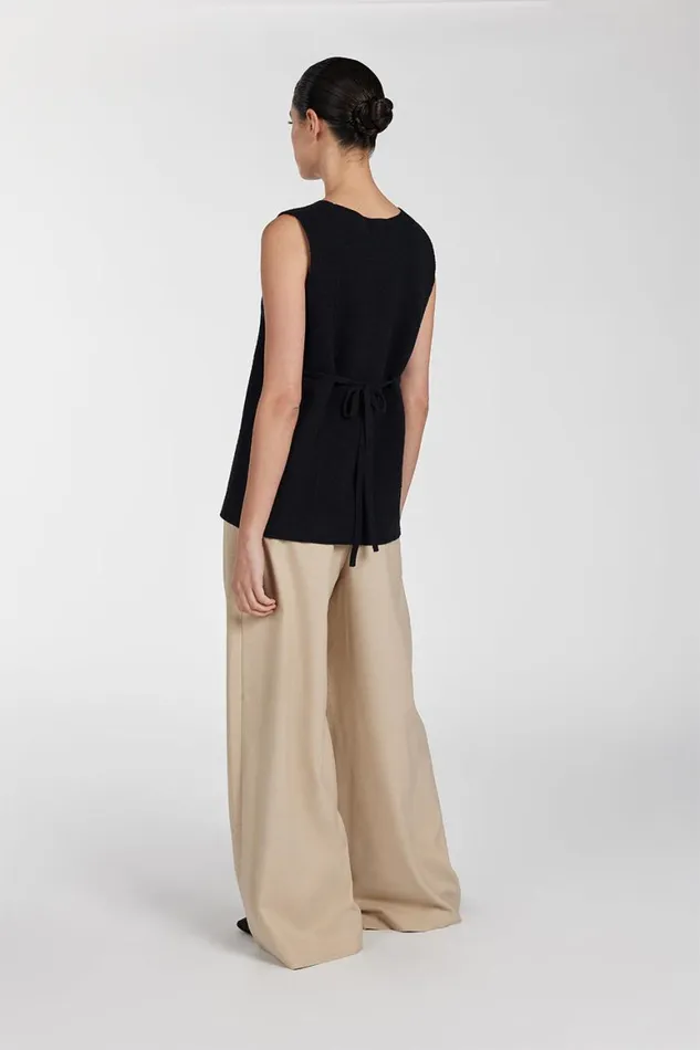 DISSH Vests LISA BLACK TAILORED KNIT VEST 8211 Women
