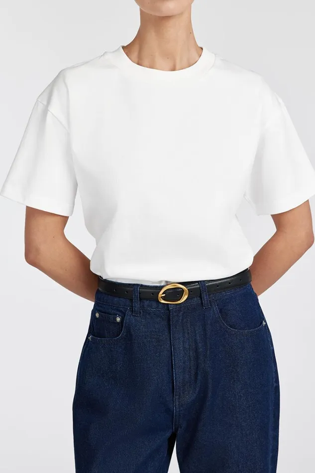 DISSH White Tops NOAH OFF WHITE SIGNATURE COTTON TEE 8211 Women