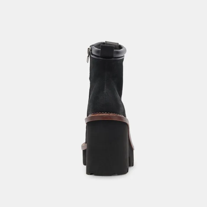 Dommie Boots Black Nubuck Women Dolce Vita Boots and Booties