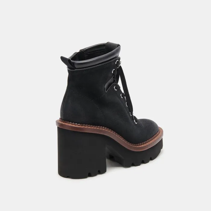 Dommie Boots Black Nubuck Women Dolce Vita Boots and Booties
