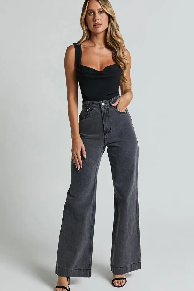Donna Top 8211 Cowl Neck Corset Top In Black Women Showpo Tops