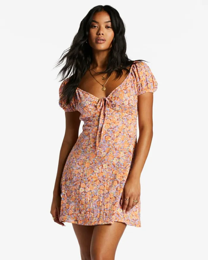 Dream Girl Mini Dress Multi Women Billabong Mini Dresses