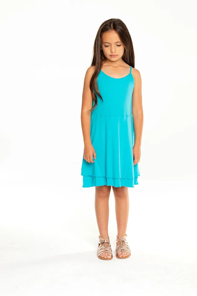 Dresses and Skirts Girls Chaser Brand Baby Rib Flouncy Cami Mini Dress