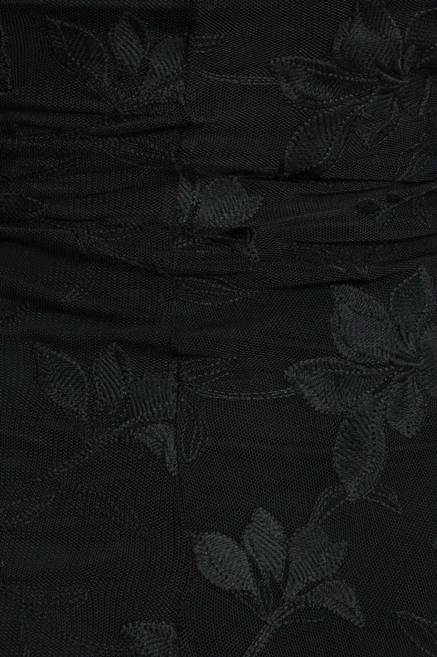 Dynamite Dresses and Jumpsuits Women Elisa Mesh Maxi Tube Dress Black
