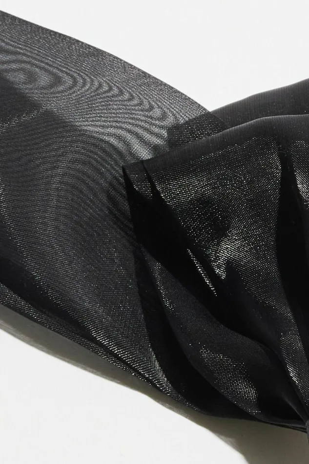 Dynamite Hair Accessories Women Oversized Organza Bow Hair Clip Black