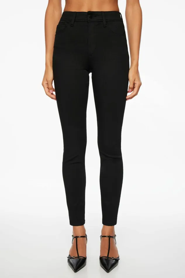 Dynamite Jeans and Denim Women Kate High Waisted Skinny Jeans BLACK