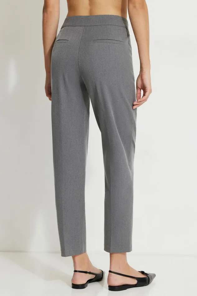 Dynamite Pants Women Emily Tailored Slim Ankle Pants Gray