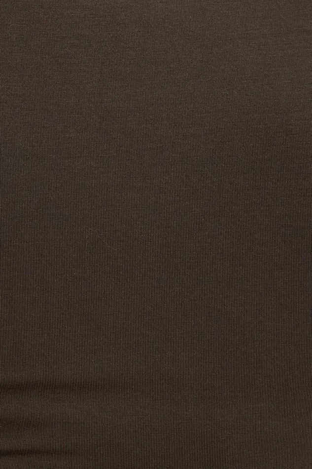 Dynamite Tops Women Drea Jersey Crewneck T Shirt Brown