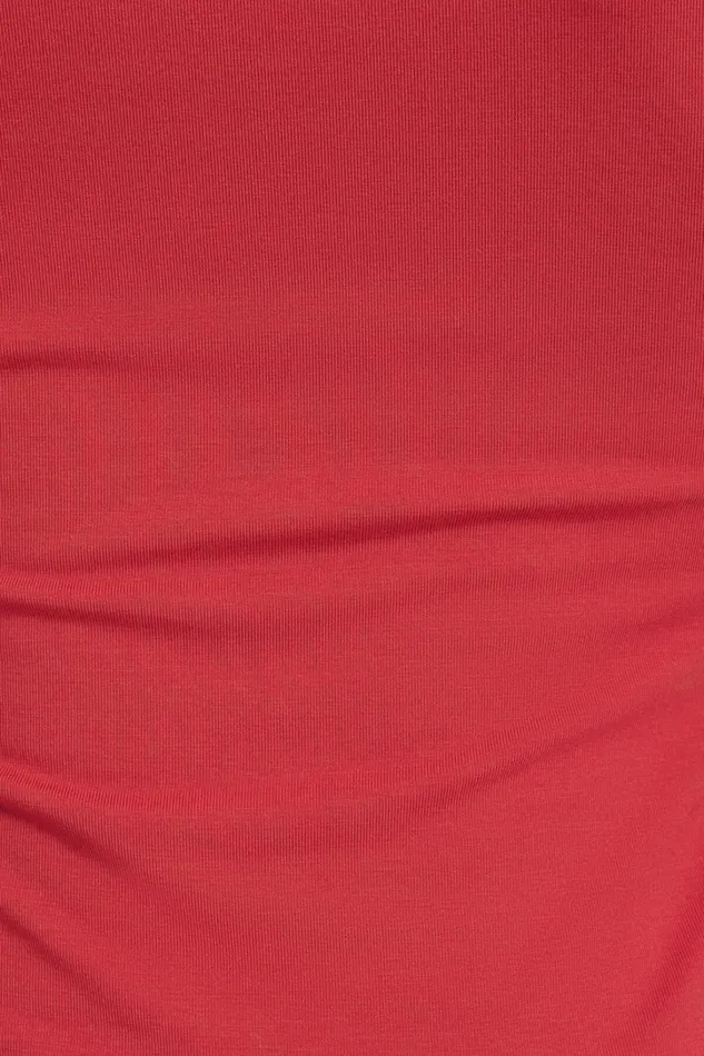 Dynamite Tops Women Kyla Jersey Long Sleeve TShirt Red