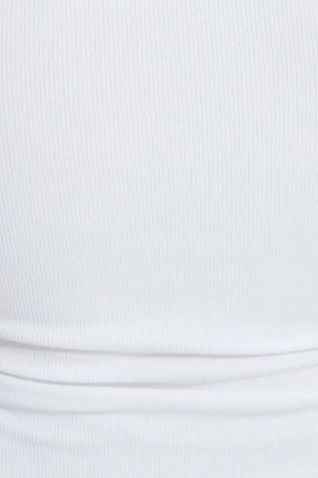 Dynamite Tops Women Rio Ribbed Tank Top White