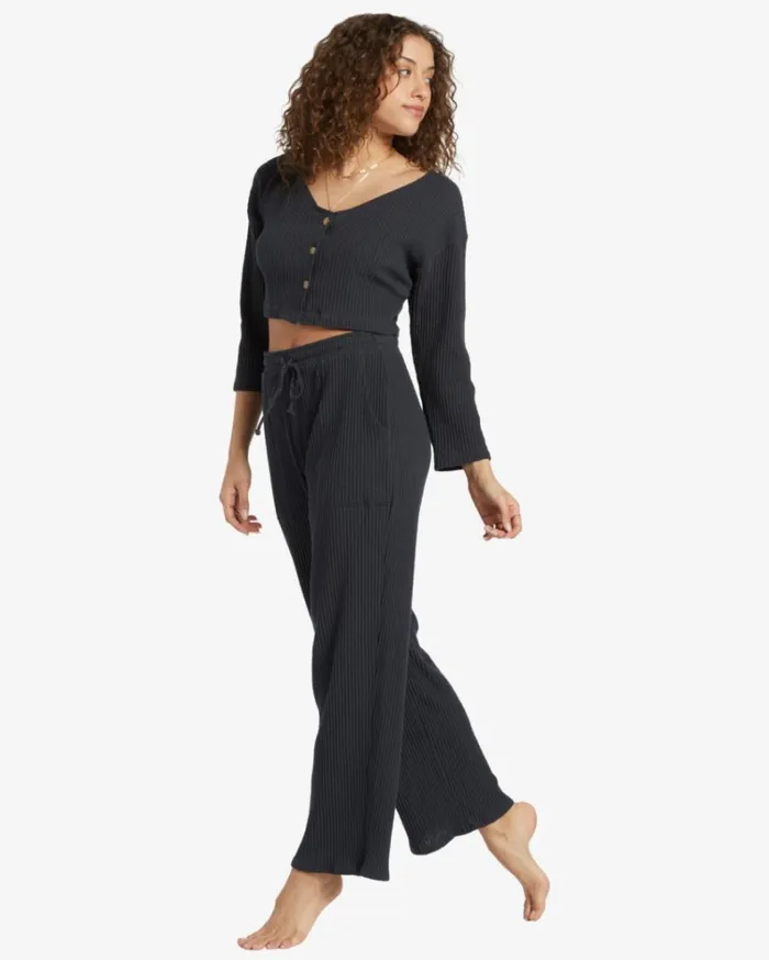 Easy As Pants Black Sands Women Billabong Matching Sets