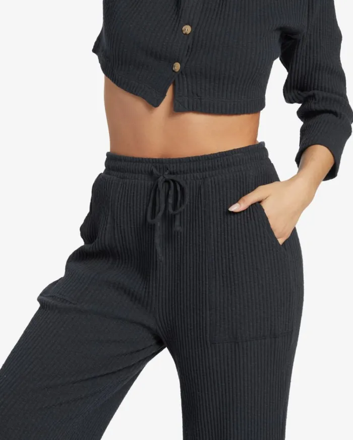 Easy As Pants Black Sands Women Billabong Matching Sets