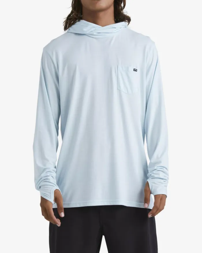 Eclipse Hooded Long Sleeve Surf TShirt Coastal Men Billabong TShirts