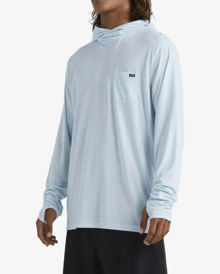 Eclipse Hooded Long Sleeve Surf TShirt Coastal Men Billabong TShirts