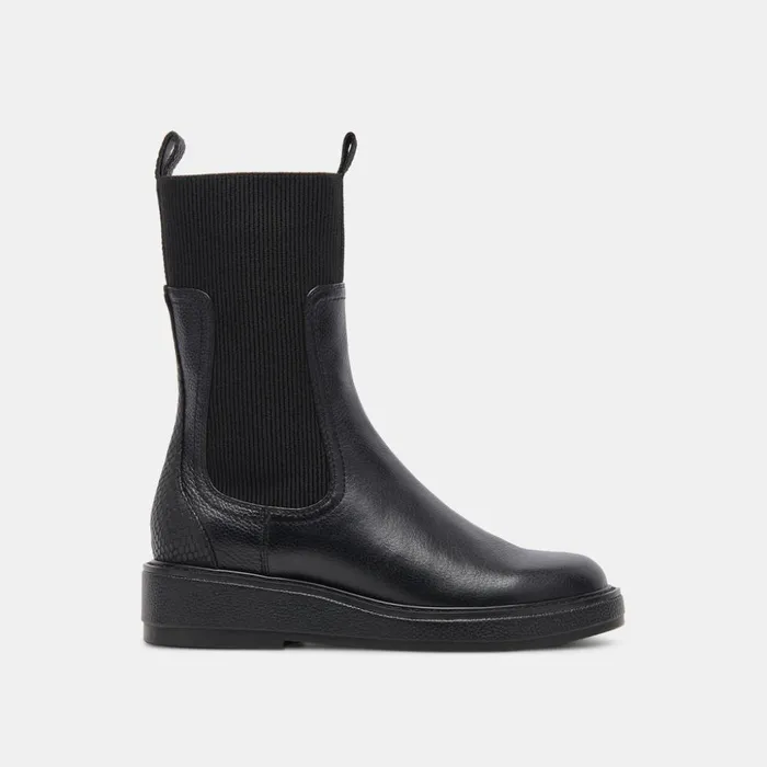 Elyse H2O Boots Black Leather Women Dolce Vita Boots and Booties