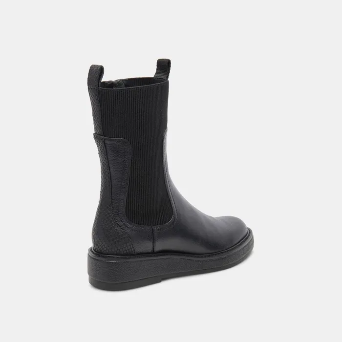 Elyse H2O Boots Black Leather Women Dolce Vita Boots and Booties