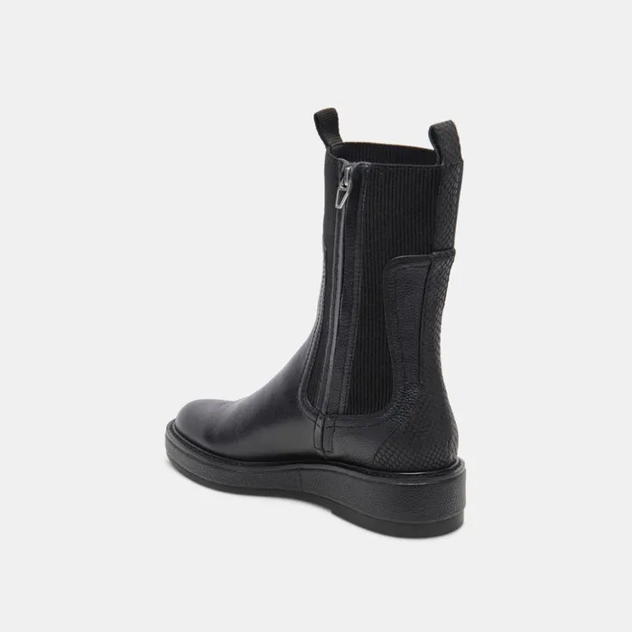 Elyse H2O Boots Black Leather Women Dolce Vita Boots and Booties