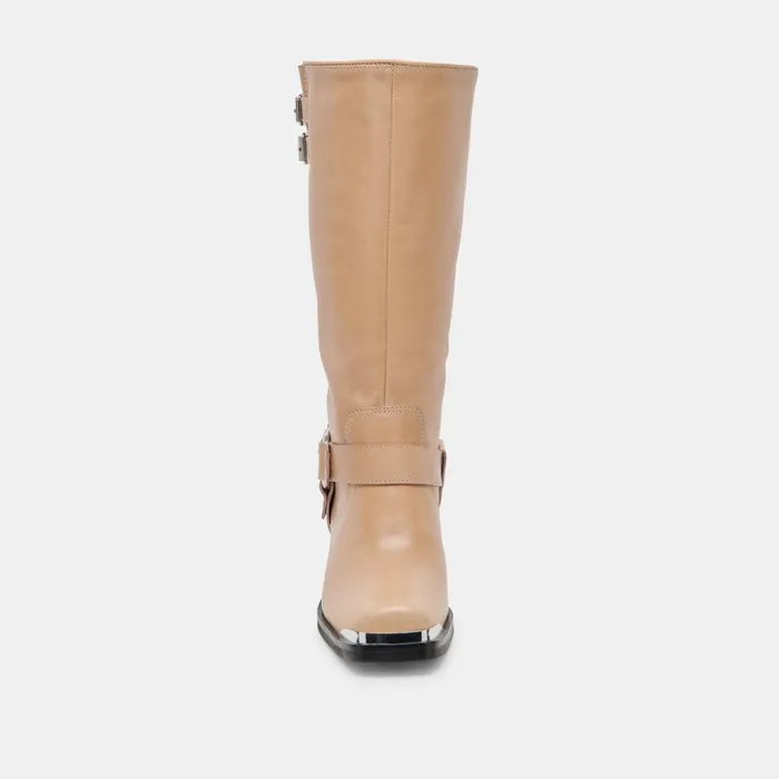 Evi Boots Camel Leather Women Dolce Vita Boots and Booties