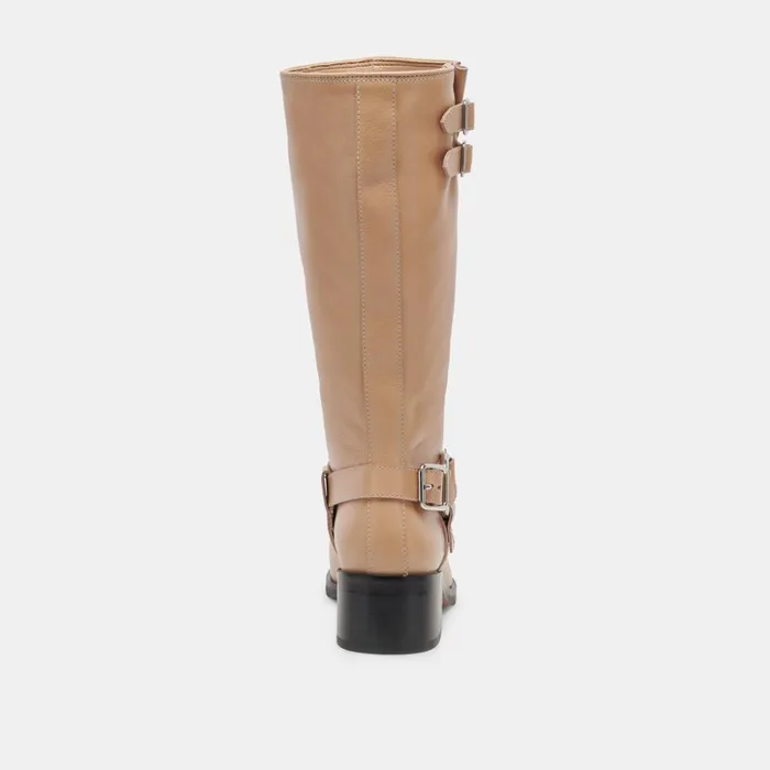Evi Boots Camel Leather Women Dolce Vita Boots and Booties