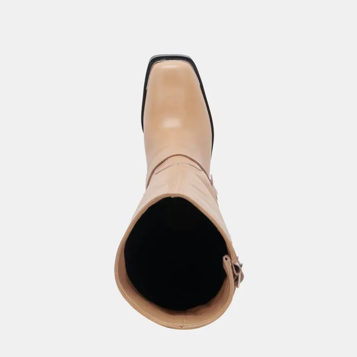 Evi Boots Camel Leather Women Dolce Vita Boots and Booties