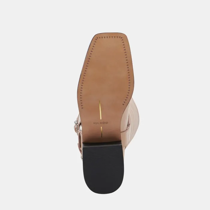 Evi Boots Camel Leather Women Dolce Vita Boots and Booties
