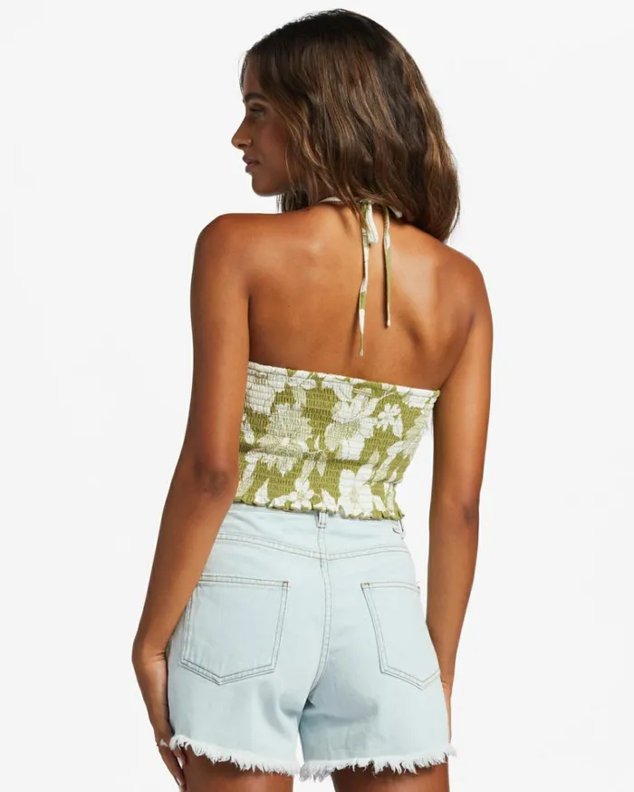 Feels Like Summer Tank Top Seaweed Women Billabong Tops