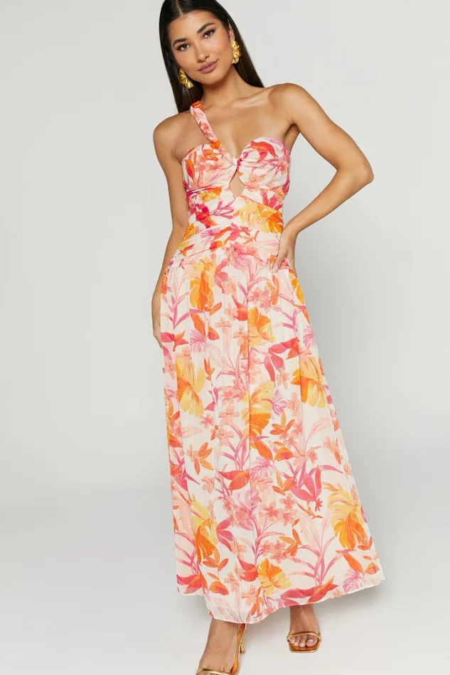 Ferlynn Maxi Dress 8211 One Shoulder Sweetheart Dress In Multi Women Showpo Dresses