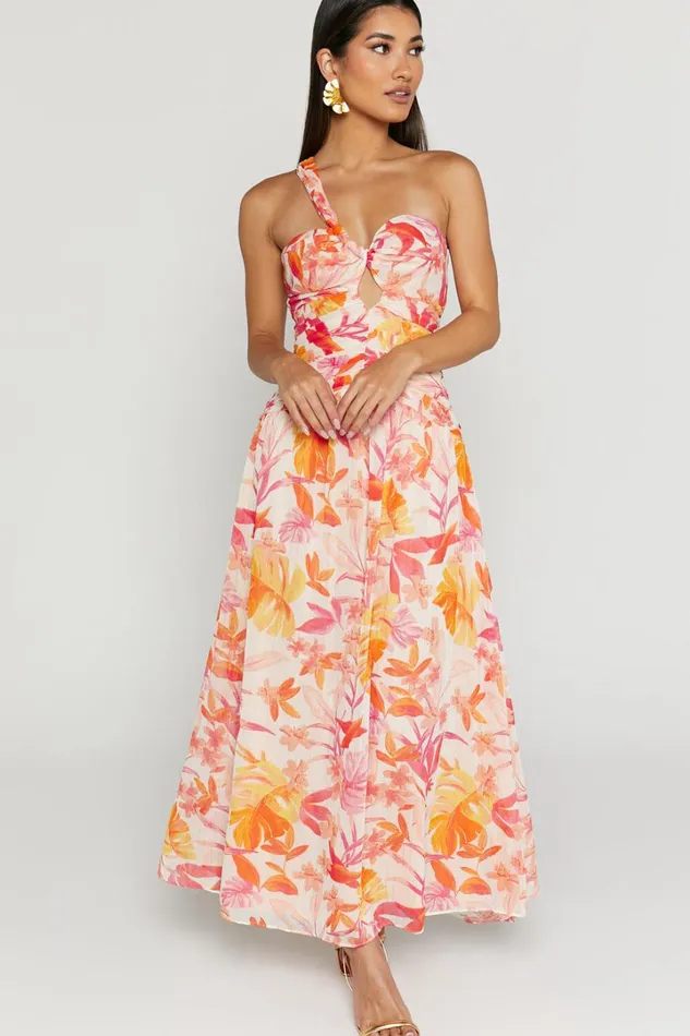 Ferlynn Maxi Dress 8211 One Shoulder Sweetheart Dress In Multi Women Showpo Dresses