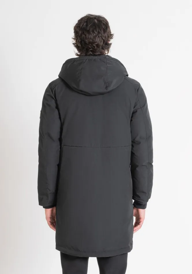 Field Jackets And Coats Men Antony Morato Regular Fit Black Parka In Sustainable Polyester With Logo Black