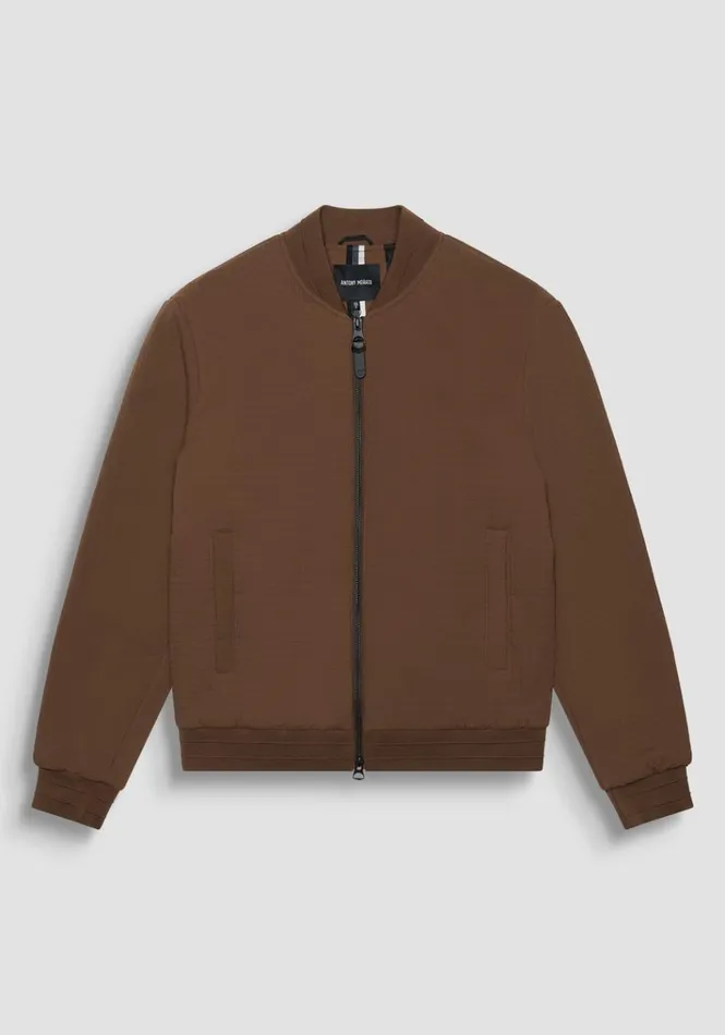 Field Jackets And Coats Men Antony Morato Regular Fit Coat In Dobby Techno Fabric With Ecopadding Dark Tobacco Field Jackets And Coats Men Antony Morato Regular Fit Coat In Dobby Techno Fabric With Ecopadding Dark Tobacco