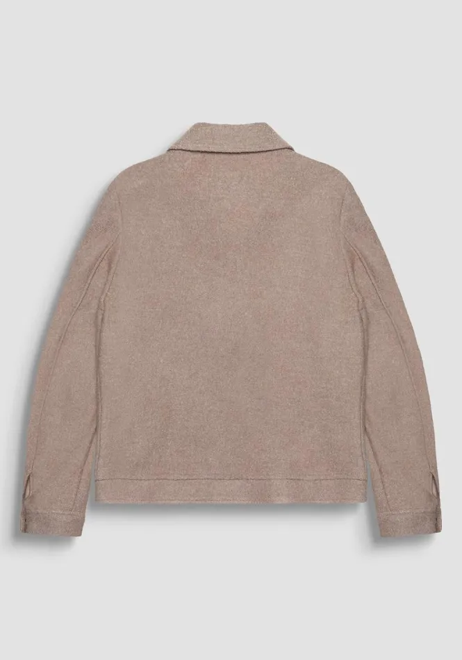 Field Jackets And Coats Men Antony Morato Regular Fit Cropped Coat In Beige Wool Blend Beige