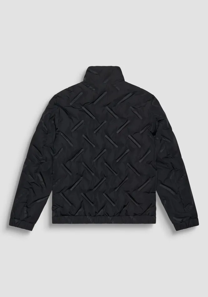 Field Jackets And Coats Men Antony Morato Regular Fit Fabric Jacket With Synthetic Dupont Sorona Padding Black