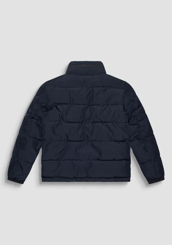 Field Jackets And Coats Men Antony Morato Regular Fit Jacket In Techno Fabric With Ecopadding Dupont Sorona Blue Ink