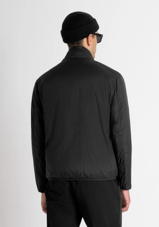 Field Jackets And Coats Men Antony Morato Regular Fit Lightweight Nylon Jacket With Dupont Sorona Synthetic Padding Black