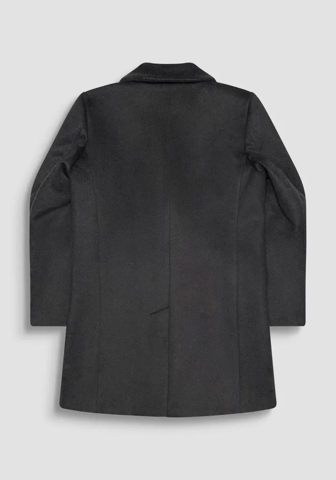 Field Jackets And Coats Men Antony Morato Slim Fit Coat 034Russel034 In Wool Handfeel Fabric Dark Gray Melange