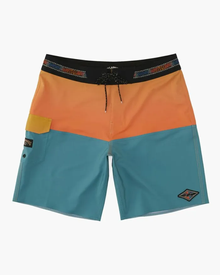 Fifty50 Pro Performance 19034 Boardshorts Aqua Men Billabong Side Pockets