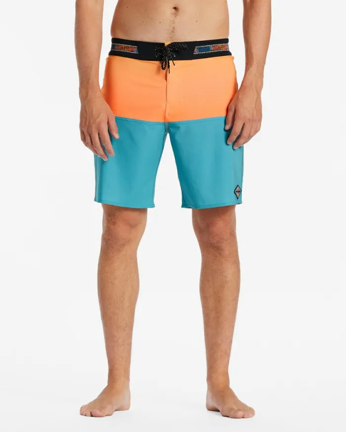 Fifty50 Pro Performance 19034 Boardshorts Aqua Men Billabong Side Pockets